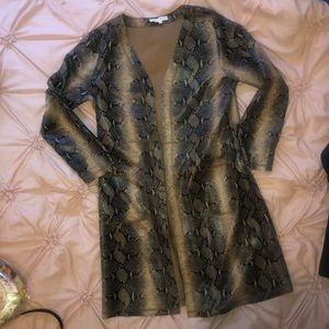 Snakeskin Print Jacket